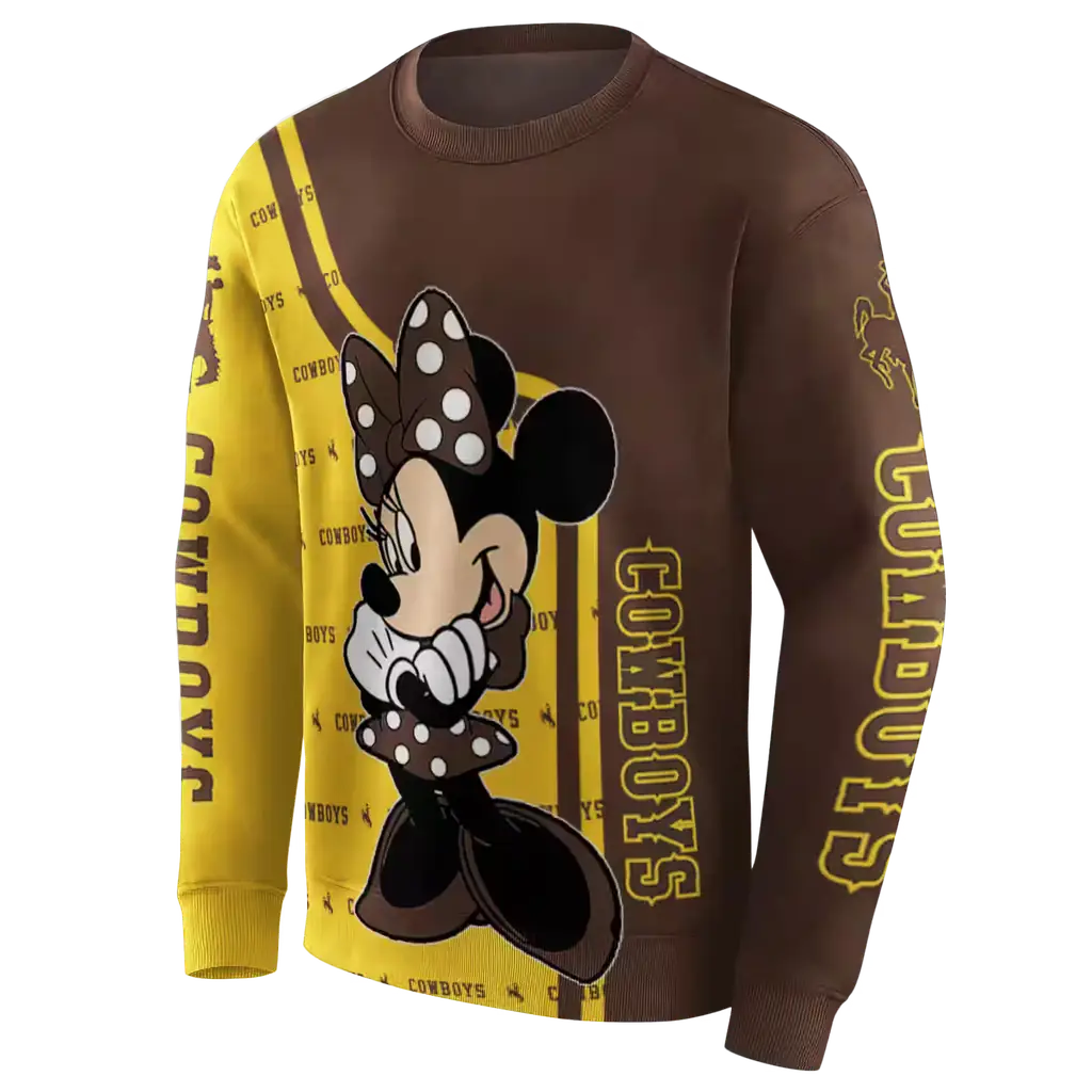 wyoming cowboys minnie mouse brown hoodie new arrival wyoming cowboys minnie mouse brown hoodie new arrival