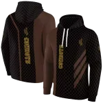 wyoming cowboys monogram pattern brown hoodie best selling