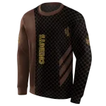 wyoming cowboys monogram pattern brown hoodie best selling