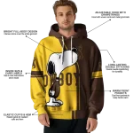 wyoming cowboys playful snoopy brown hoodie best selling