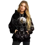 wyoming cowboys skull artwork brown black hoodie best selling