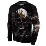 wyoming cowboys skull artwork brown black hoodie best selling