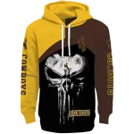 wyoming cowboys skull punisher gold black hoodie best selling