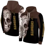 wyoming cowboys sugar skull brown black hoodie best selling
