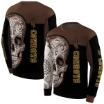 wyoming cowboys sugar skull brown black hoodie best selling