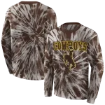 wyoming cowboys tie dye pattern brown hoodie best selling