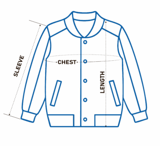 varsity jacket sizing ncaa zone